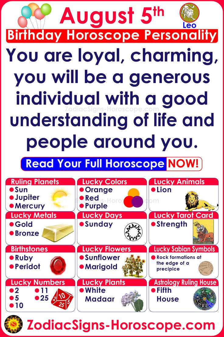 horoscope for august 5th